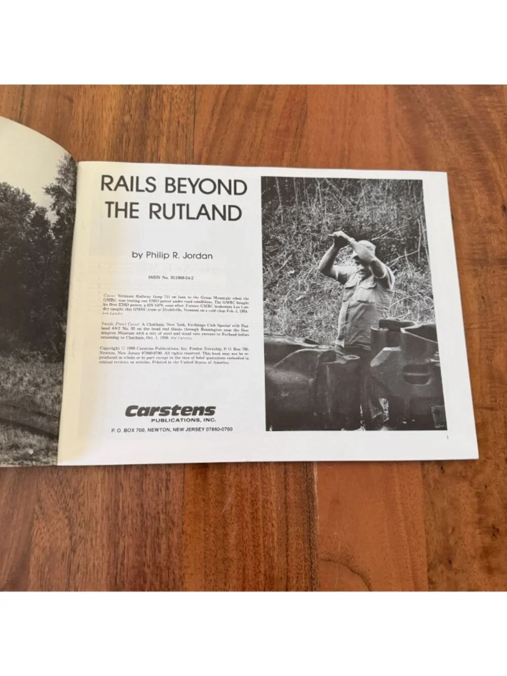 RAILS BEYOND THE RUTLAND Philip Jordan 1988 First Edition Vermont Railway Book P